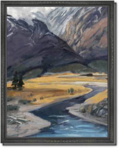 Mammoth Valley - Framed Canvas Print