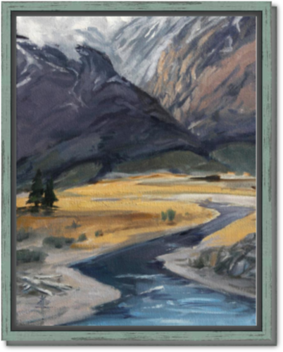 Mammoth Valley - Framed Canvas Print