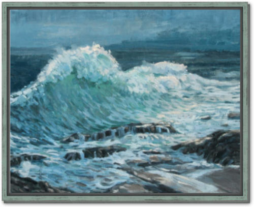 Ocean Light - Framed Canvas Print