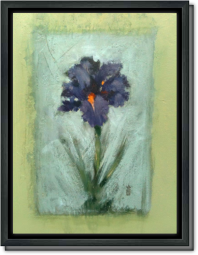 Iris for Acey - Framed Canvas Print