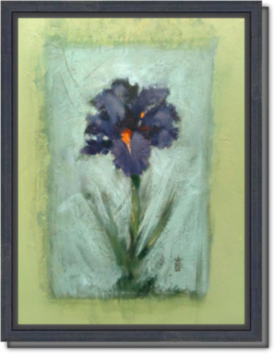 Iris for Acey - Framed Canvas Print