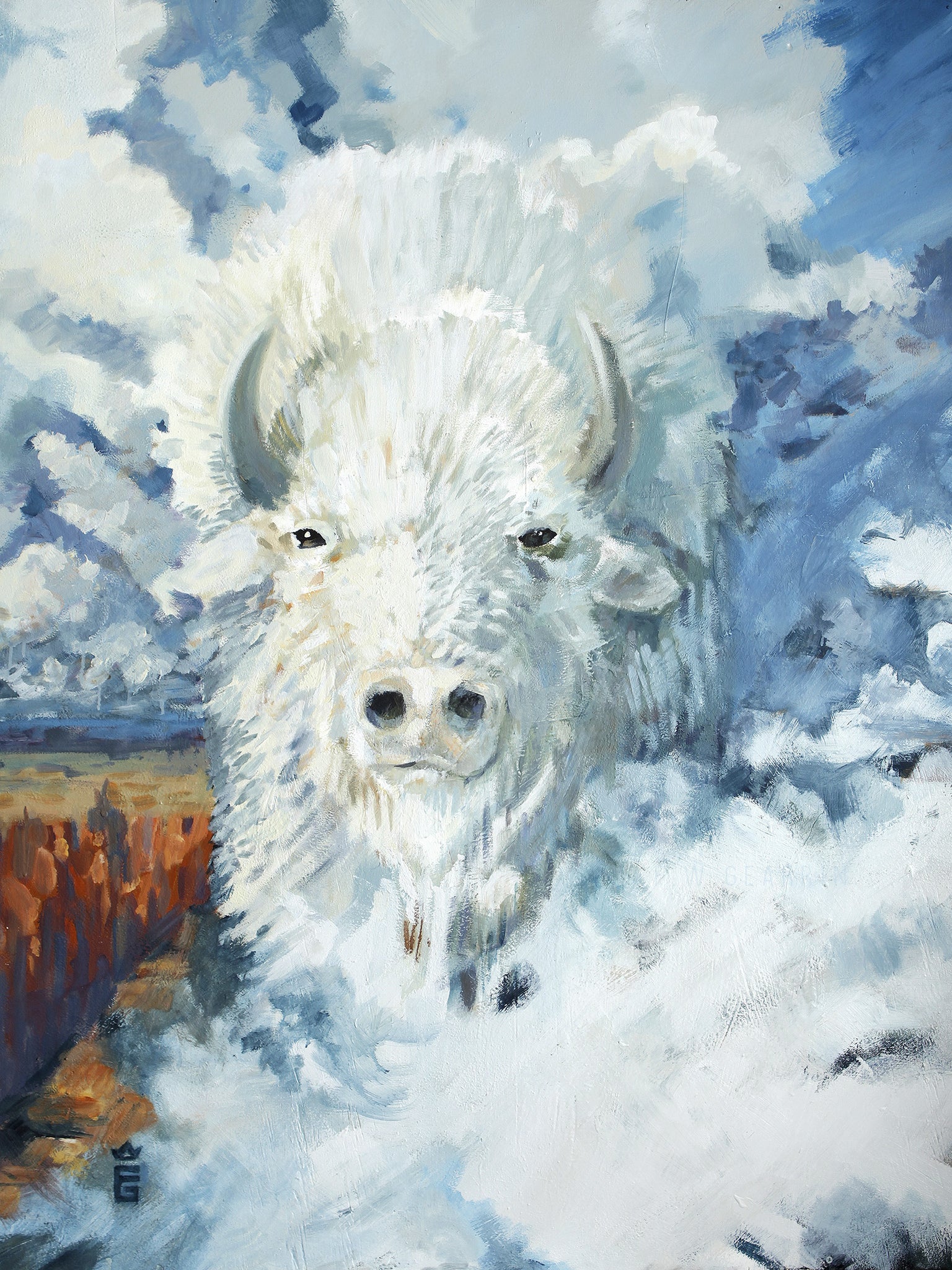 Legend of the White Buffalo - Fine Art Paper Print