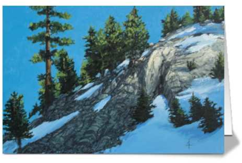 Light Dappled Hill - Folded Card