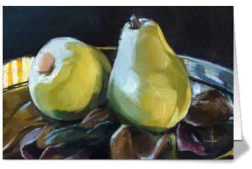 Morning Pears - Folded Card